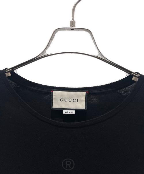 GUCCI（グッチ）GUCCI (グッチ) トーナルロゴTシャツ ブラック サイズ:Lの古着・服飾アイテム