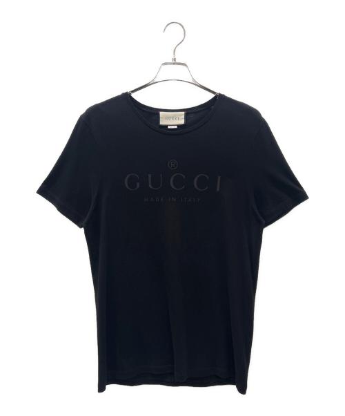 GUCCI（グッチ）GUCCI (グッチ) トーナルロゴTシャツ ブラック サイズ:Lの古着・服飾アイテム