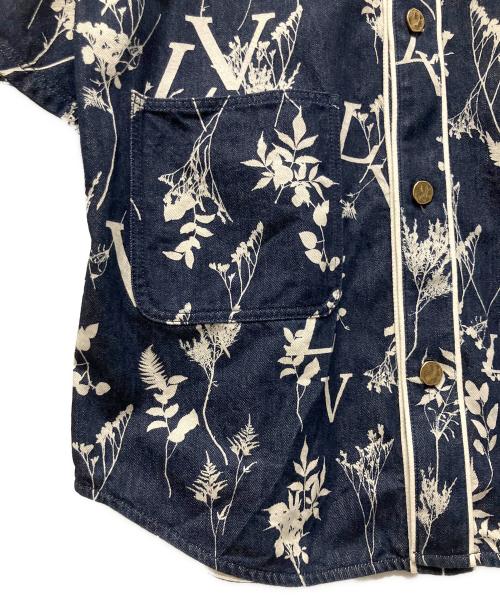 LOUIS VUITTON（ルイ ヴィトン）LOUIS VUITTON (ルイ ヴィトン) 20AW LVリーフデニムベースボール半袖シャツ インディゴ サイズ:XSの古着・服飾アイテム