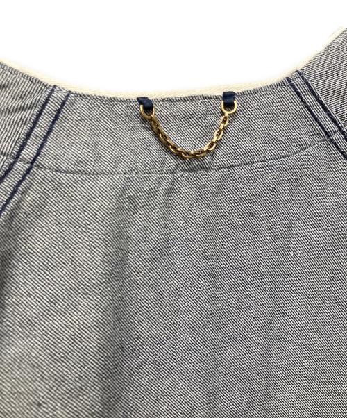 LOUIS VUITTON（ルイ ヴィトン）LOUIS VUITTON (ルイ ヴィトン) 20AW LVリーフデニムベースボール半袖シャツ インディゴ サイズ:XSの古着・服飾アイテム
