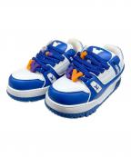 LOUIS VUITTONルイ ヴィトン）の古着「LVトレイナー マキシ ライン ローカットスニーカー」｜ブルー×ホワイト