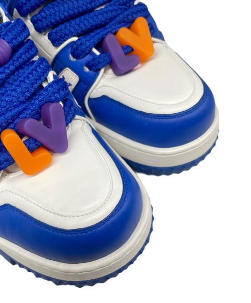 LOUIS VUITTON（ルイ ヴィトン）LOUIS VUITTON (ルイ ヴィトン) LVトレイナー マキシ ライン ローカットスニーカー ブルー×ホワイト サイズ:7 1/2の古着・服飾アイテム