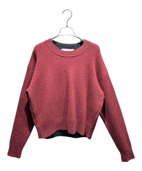 Christian Dior（クリスチャン ディオール）Christian Dior (クリスチャン ディオール) J'adiorロゴニット ワインレッド サイズ:36の古着・服飾アイテム
