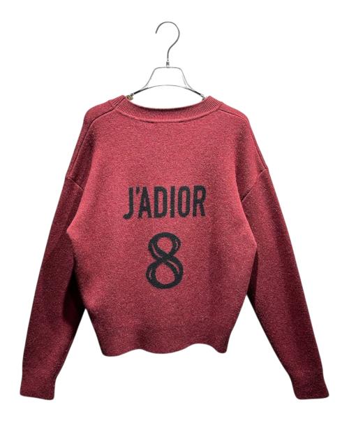 Christian Dior（クリスチャン ディオール）Christian Dior (クリスチャン ディオール) J'adiorロゴニット ワインレッド サイズ:36の古着・服飾アイテム