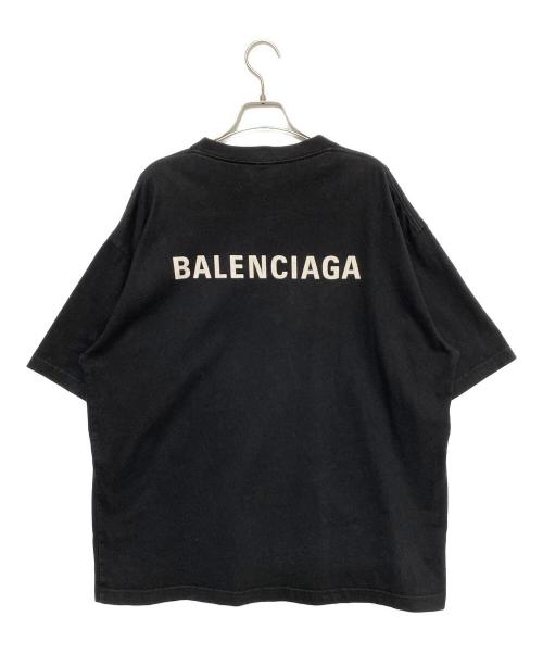 BALENCIAGA（バレンシアガ）BALENCIAGA (バレンシアガ) ロゴTシャツ ブラック サイズ:XLの古着・服飾アイテム