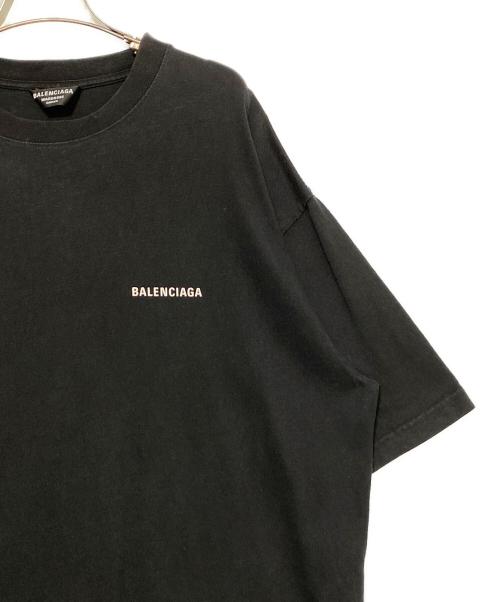 BALENCIAGA（バレンシアガ）BALENCIAGA (バレンシアガ) ロゴTシャツ ブラック サイズ:XLの古着・服飾アイテム