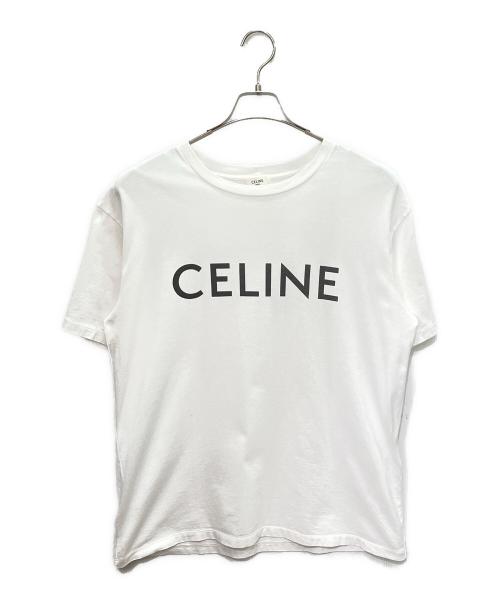 CELINE（セリーヌ）CELINE (セリーヌ) ロゴ Tシャツ ホワイト サイズ:Sの古着・服飾アイテム