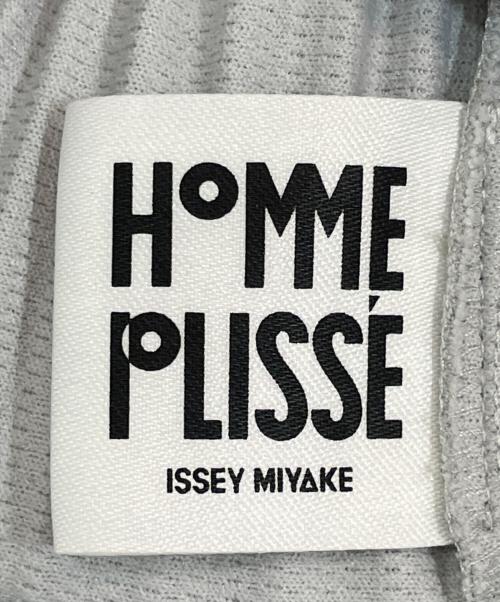 HOMME PLISSE ISSEY MIYAKE（オム プリッセ イッセイ ミヤケ）HOMME PLISSE ISSEY MIYAKE (オムプリッセ イッセイ ミヤケ) プリーツジャケット グレー サイズ:3の古着・服飾アイテム