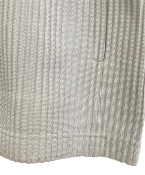 HOMME PLISSE ISSEY MIYAKE（オム プリッセ イッセイ ミヤケ）HOMME PLISSE ISSEY MIYAKE (オムプリッセ イッセイ ミヤケ) プリーツジャケット グレー サイズ:3の古着・服飾アイテム