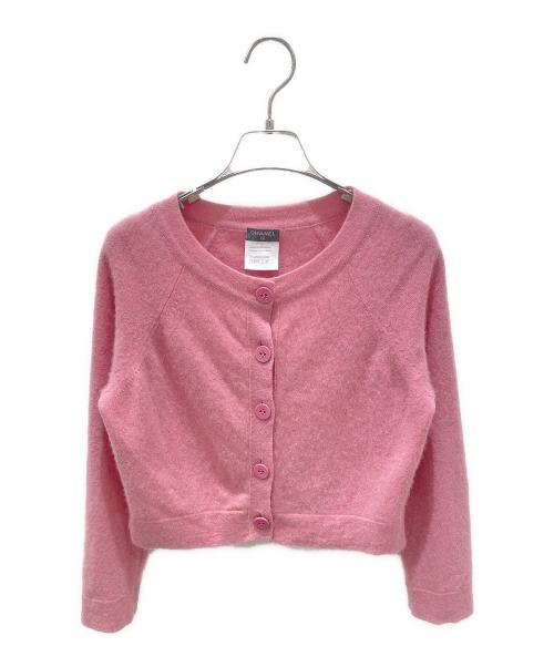 CHANEL（シャネル）CHANEL (シャネル) ココボタンカーディガン ピンク サイズ:38の古着・服飾アイテム