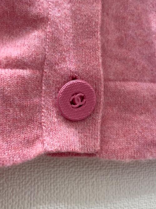 CHANEL（シャネル）CHANEL (シャネル) ココボタンカーディガン ピンク サイズ:38の古着・服飾アイテム