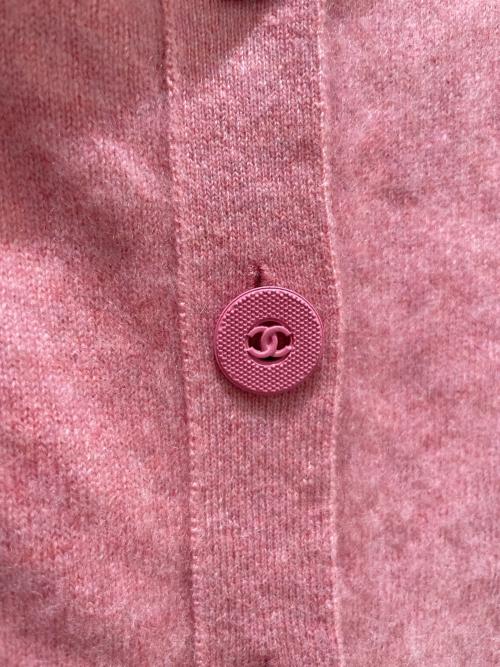 CHANEL（シャネル）CHANEL (シャネル) ココボタンカーディガン ピンク サイズ:38の古着・服飾アイテム