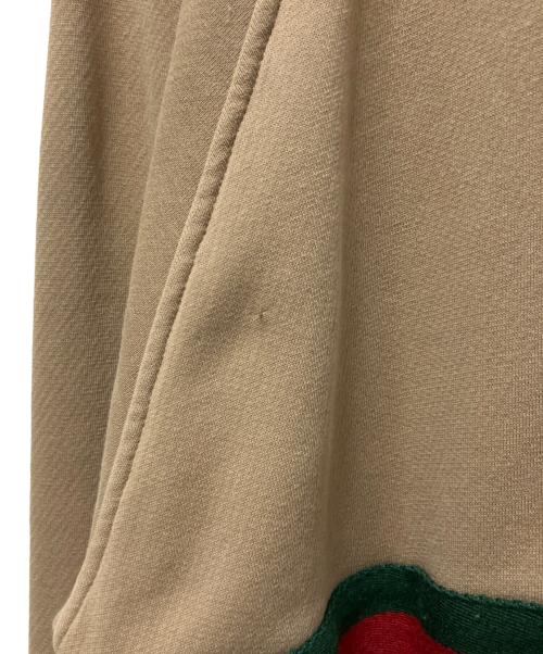 GUCCI（グッチ）GUCCI (グッチ) ウェブストライプコットンジャージースウェットシャツ ブラウン サイズ:XSの古着・服飾アイテム