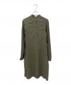 LOEWEロエベ）の古着「アナグラムポケットシャツワンピース」｜オリーブ