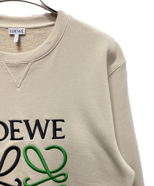 LOEWE（ロエベ）LOEWE (ロエベ) ANAGRAM SWEAT アナグラム ロゴ スウェット プルオーバー ベージュ サイズ:XSの古着・服飾アイテム