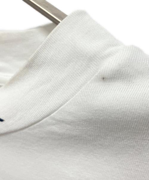 MONCLER（モンクレール）MONCLER (モンクレール) MAGLIA T-SHIRT ネックロゴカットソー ホワイト サイズ:XLの古着・服飾アイテム