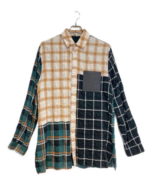 LOEWE（ロエベ）LOEWE (ロエベ) アナグラムモダールシャツ サイズ:39の古着・服飾アイテム