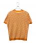 FENDI (フェンディ) FF ズッカ柄ショートスリーブニット/半袖ニット オレンジ サイズ:50：32000円