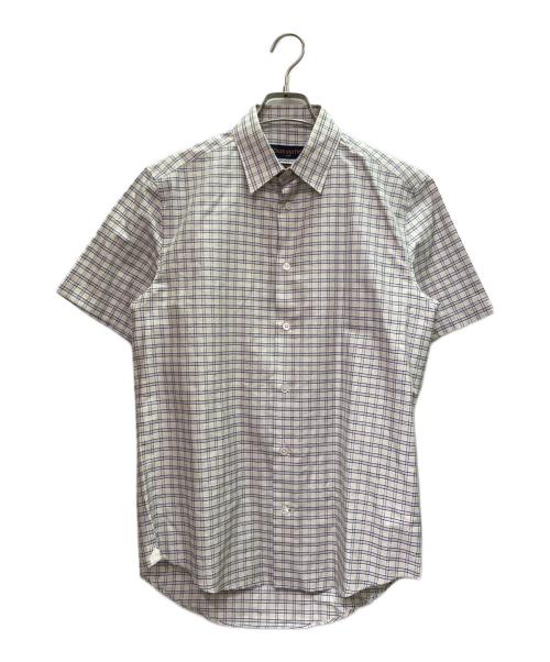 LOUIS VUITTON（ルイ ヴィトン）LOUIS VUITTON (ルイ ヴィトン) モノグラムチェックシャツ ベージュ×ブルー サイズ:XSの古着・服飾アイテム