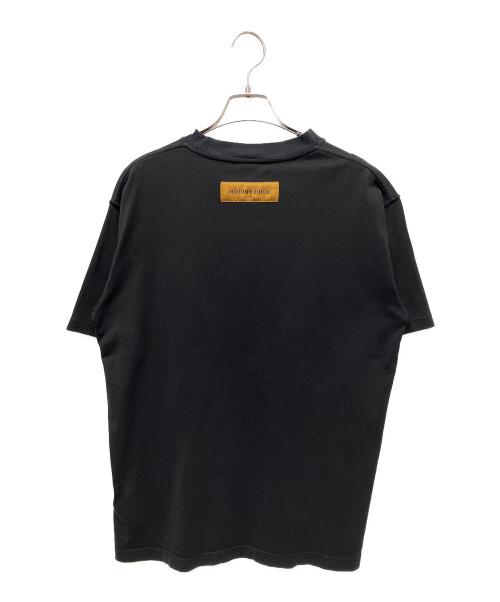 LOUIS VUITTON（ルイ ヴィトン）LOUIS VUITTON (ルイ ヴィトン) 20AW ヴァージルアブロー LVステッチ エンブロイダリー カットソー/ LVステッチプリント Tシャツ ブラック サイズ:Mの古着・服飾アイテム