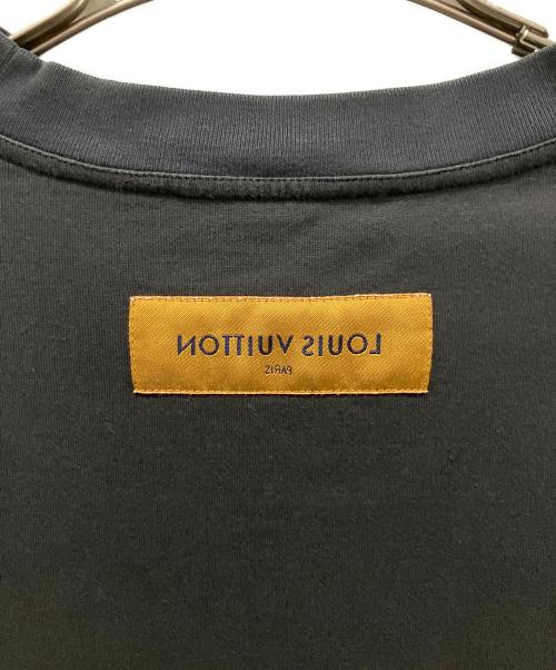 LOUIS VUITTON（ルイ ヴィトン）LOUIS VUITTON (ルイ ヴィトン) 20AW ヴァージルアブロー LVステッチ エンブロイダリー カットソー/ LVステッチプリント Tシャツ ブラック サイズ:Mの古着・服飾アイテム