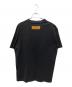 LOUIS VUITTON (ルイ ヴィトン) 20AW ヴァージルアブロー LVステッチ エンブロイダリー カットソー/ LVステッチプリント Tシャツ ブラック サイズ:M：60000円