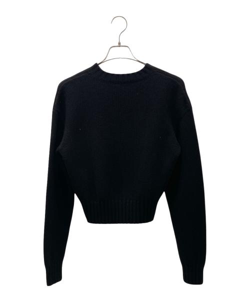 CHANEL（シャネル）CHANEL (シャネル) P65ビーズ刺繍ロゴニット ブラック サイズ:36の古着・服飾アイテム