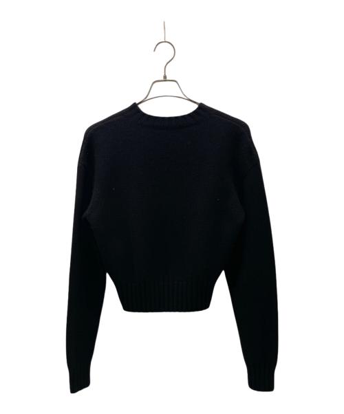 CHANEL（シャネル）CHANEL (シャネル) P65 カシミヤ プルオーバー ロゴ ニット ブラック サイズ:36の古着・服飾アイテム
