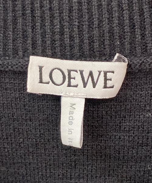 LOEWE（ロエベ）LOEWE (ロエベ) アナグラムパイルニット ブラック サイズ:Sの古着・服飾アイテム
