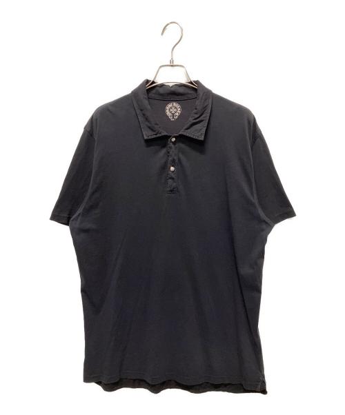 CHROME HEARTS（クロムハーツ）CHROME HEARTS (クロムハーツ) クロスボールポロシャツ ブラック サイズ:Lの古着・服飾アイテム
