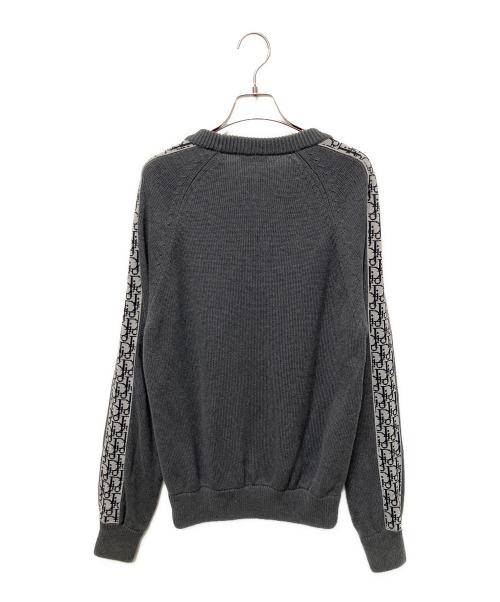 Christian Dior（クリスチャン ディオール）Christian Dior (クリスチャン ディオール) 19AW オブリーク コットン プルオーバーセーター グレー サイズ:Sの古着・服飾アイテム