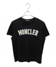 MONCLER GENIUS（モンクレール ジーニアス）の古着「フロッキーロゴTシャツ」｜ブラック