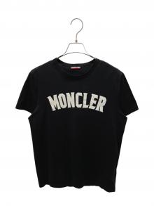 MONCLER GENIUS（モンクレール ジーニアス）の古着「フロッキーロゴTシャツ」｜ブラック