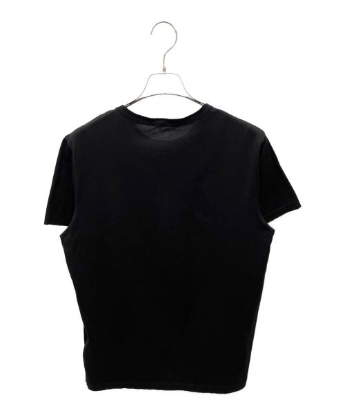 MONCLER GENIUS（モンクレール ジーニアス）MONCLER GENIUS (モンクレール ジーニアス) フロッキーロゴTシャツ ブラック サイズ:Ｍの古着・服飾アイテム