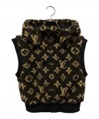 LOUIS VUITTONルイ ヴィトン）の古着「モノグラムテディスリーブレスジャケット/フードウールベスト」｜ブラウン