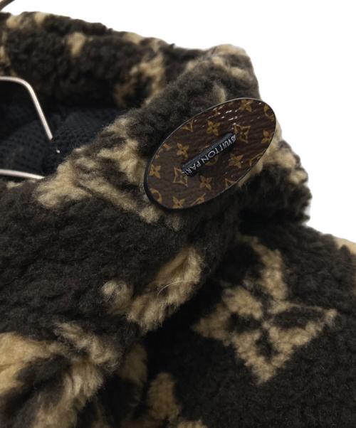 LOUIS VUITTON（ルイ ヴィトン）LOUIS VUITTON (ルイ ヴィトン) モノグラムテディスリーブレスジャケット/フードウールベスト ブラウン サイズ:34の古着・服飾アイテム