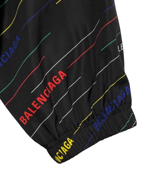 BALENCIAGA（バレンシアガ）BALENCIAGA (バレンシアガ) オールオーバーロゴコーチジャケット ブラック サイズ:44の古着・服飾アイテム