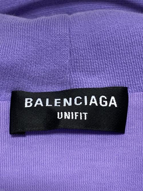 BALENCIAGA（バレンシアガ）BALENCIAGA (バレンシアガ) Caps Destroyed Hoodie パープル サイズ:Sの古着・服飾アイテム