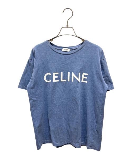 CELINE（セリーヌ）CELINE (セリーヌ) ルーズTシャツ / コットンジャージー ブルー サイズ:XXSの古着・服飾アイテム