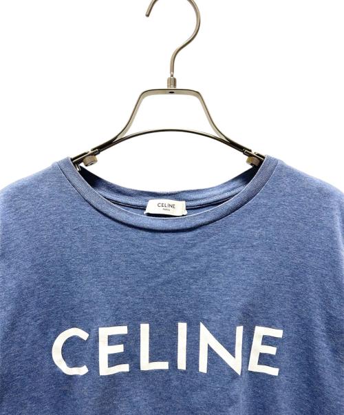 CELINE（セリーヌ）CELINE (セリーヌ) ルーズTシャツ / コットンジャージー ブルー サイズ:XXSの古着・服飾アイテム