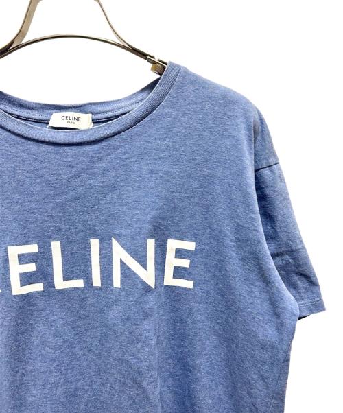 CELINE（セリーヌ）CELINE (セリーヌ) ルーズTシャツ / コットンジャージー ブルー サイズ:XXSの古着・服飾アイテム
