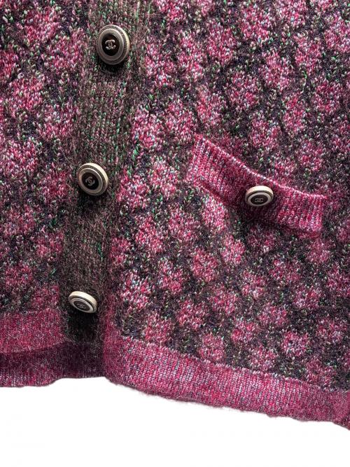 CHANEL（シャネル）CHANEL (シャネル) ココボタンカーディガン パープル サイズ:40の古着・服飾アイテム