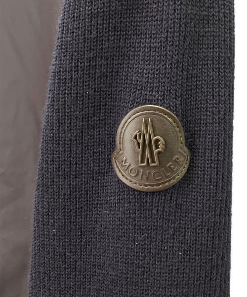 MONCLER（モンクレール）MONCLER (モンクレール) ニット切替 ナイロンジャケット ネイビー サイズ:Ｌの古着・服飾アイテム