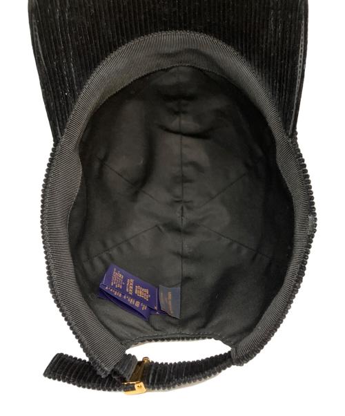 LOUIS VUITTON（ルイ ヴィトン）LOUIS VUITTON (ルイ ヴィトン) LV シグネチャー コーデュロイ キャップ ブラックの古着・服飾アイテム