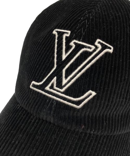 LOUIS VUITTON（ルイ ヴィトン）LOUIS VUITTON (ルイ ヴィトン) LV シグネチャー コーデュロイ キャップ ブラックの古着・服飾アイテム
