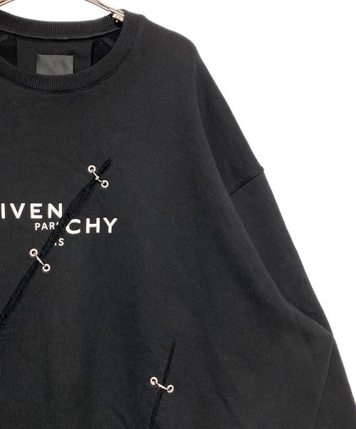 GIVENCHY（ジバンシィ）GIVENCHY (ジバンシィ) ロゴスウェット ブラック サイズ:Mの古着・服飾アイテム