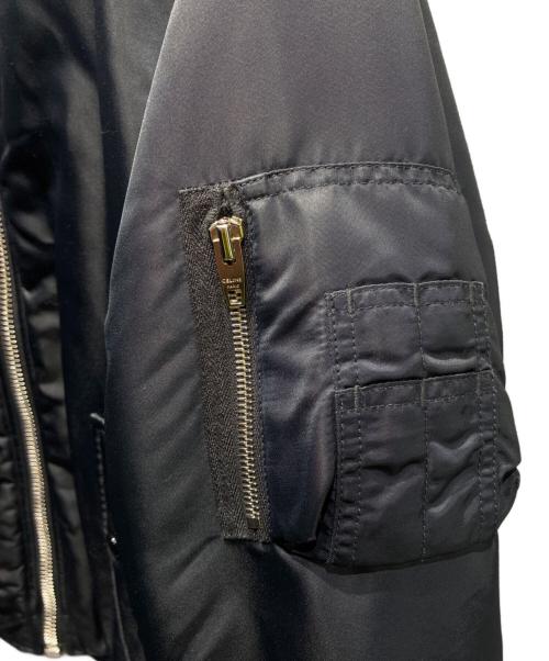 CELINE（セリーヌ）CELINE (セリーヌ) ロゴボンバージャケット/MA-1/2W426889O  ブラック サイズ:54の古着・服飾アイテム