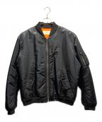 CELINEセリーヌ）の古着「ロゴボンバージャケット/MA-1/2W426889O 」｜ブラック