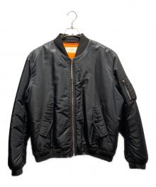 CELINE（セリーヌ）の古着「ロゴボンバージャケット/MA-1/2W426889O 」｜ブラック