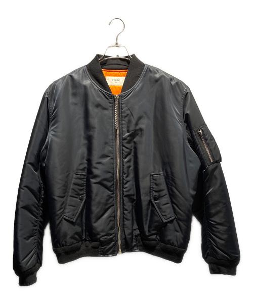 CELINE（セリーヌ）CELINE (セリーヌ) ロゴボンバージャケット/MA-1/2W426889O  ブラック サイズ:54の古着・服飾アイテム